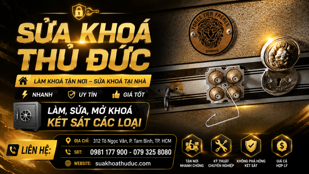 Làm khoá két sắt tận nơi - sửa khoá két sắt tại nhà